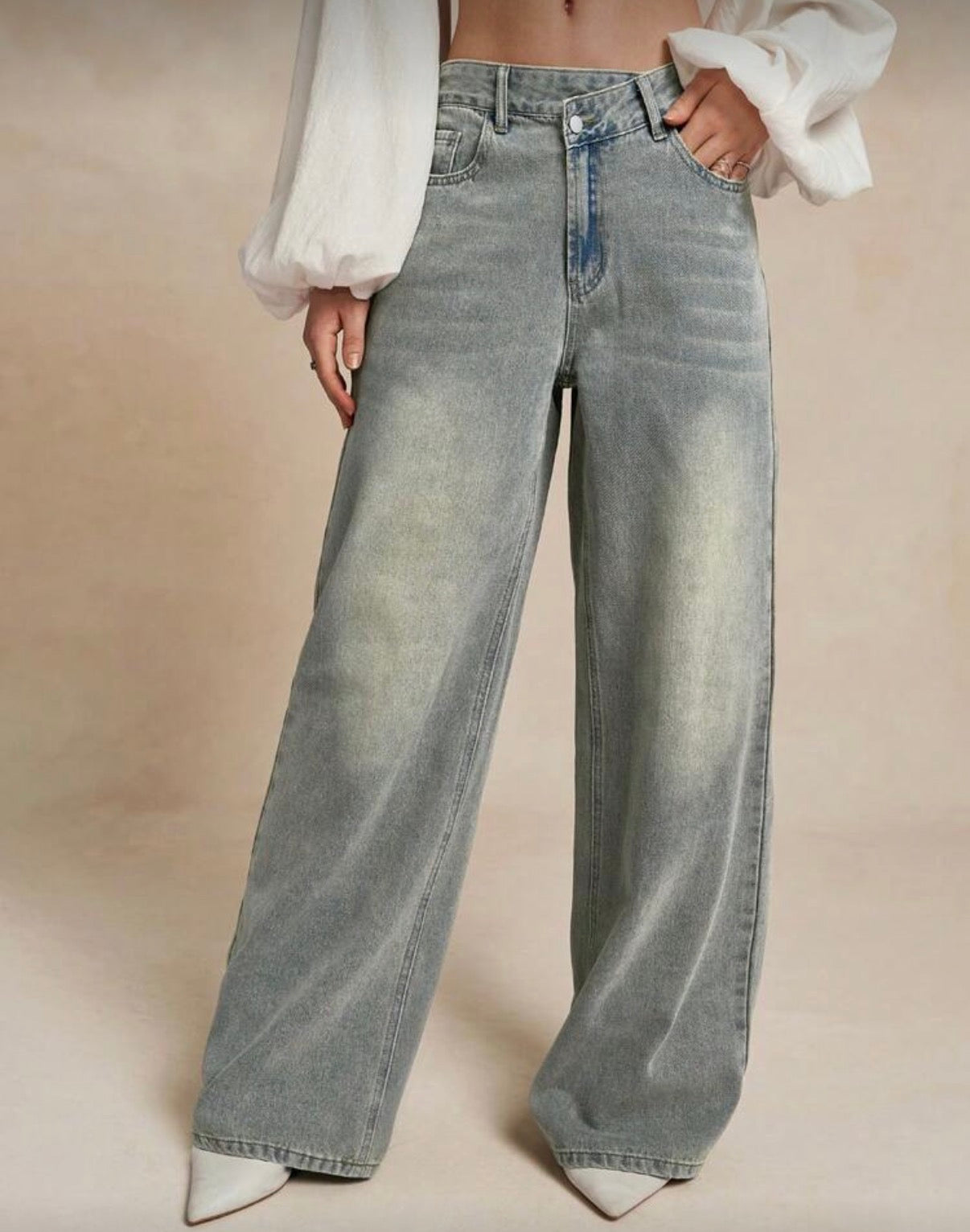 Jean pretina asimétrica