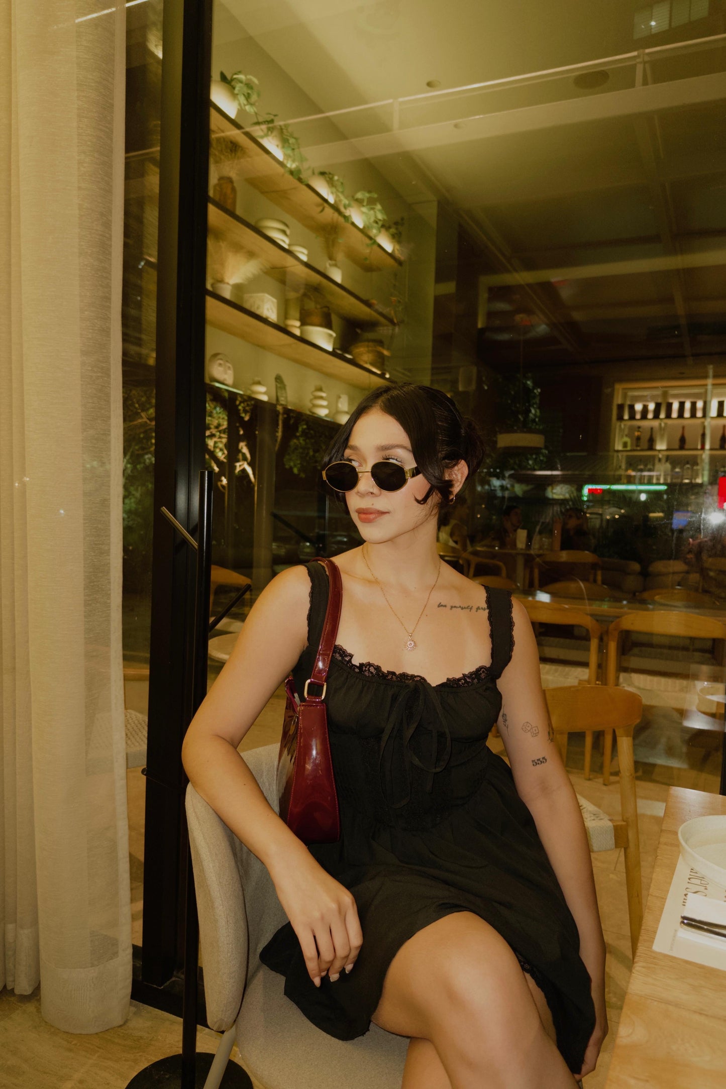 Vestido victoria con corset - negro