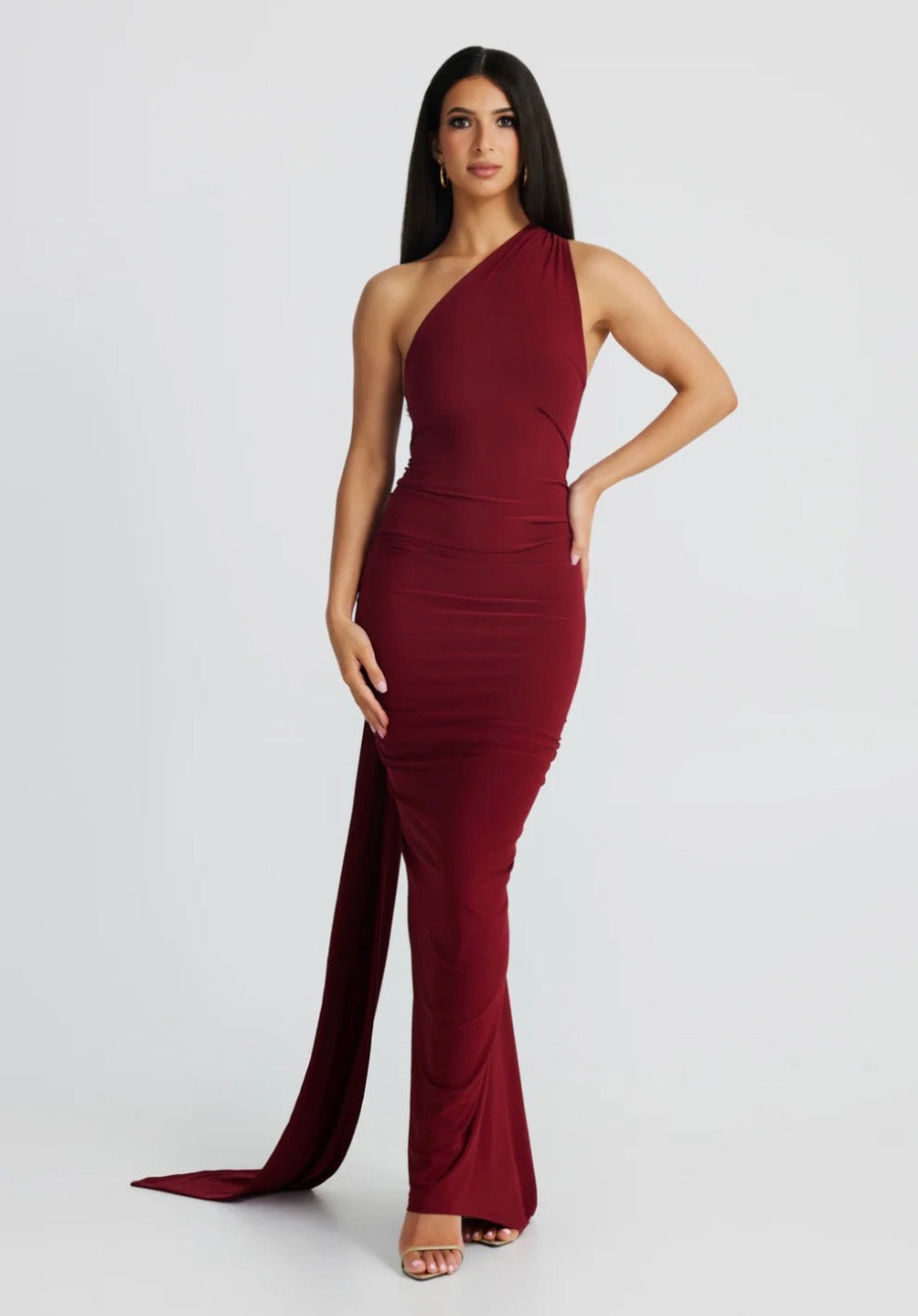 Vestido Ámbar vinotinto