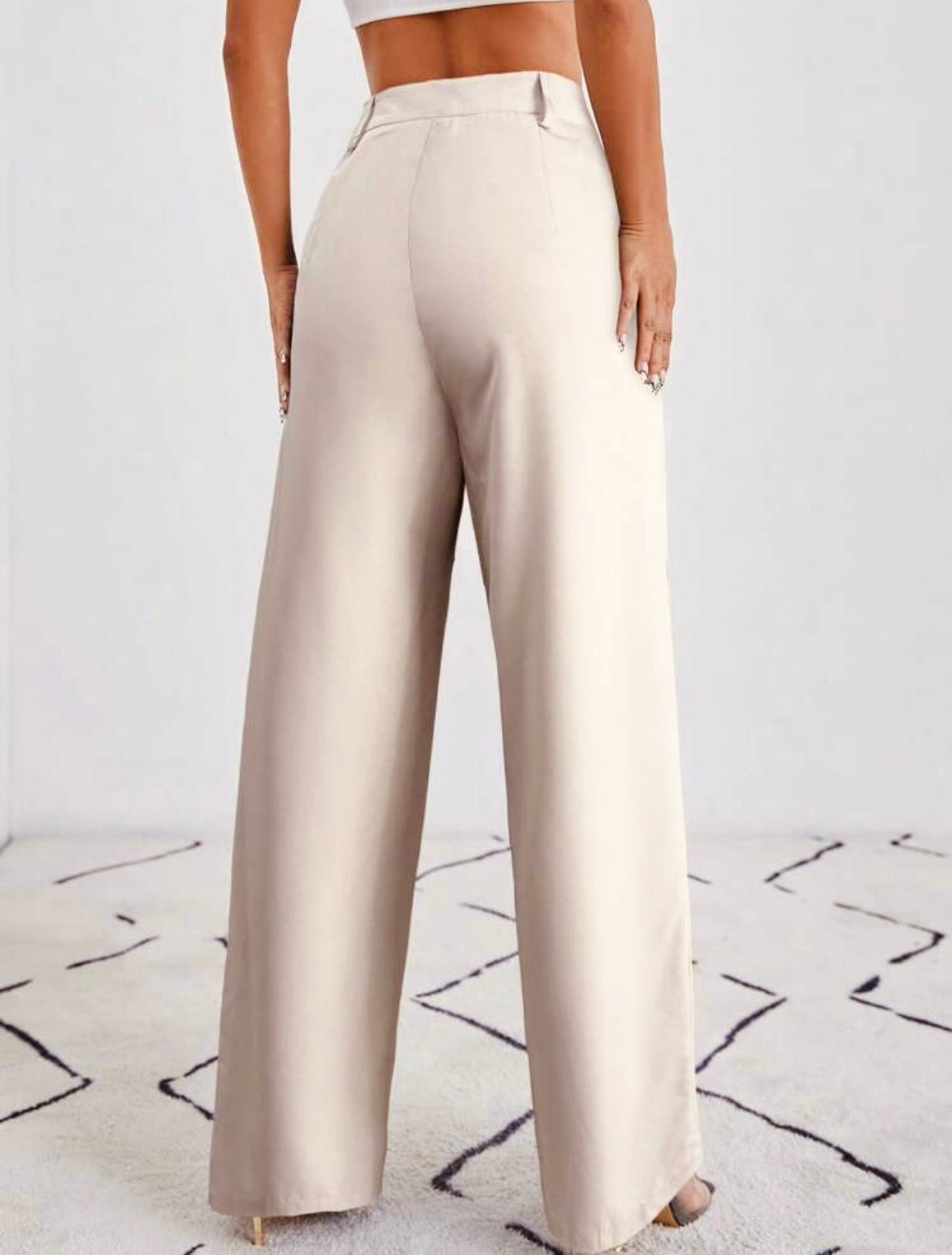 Pantalón sastre beige