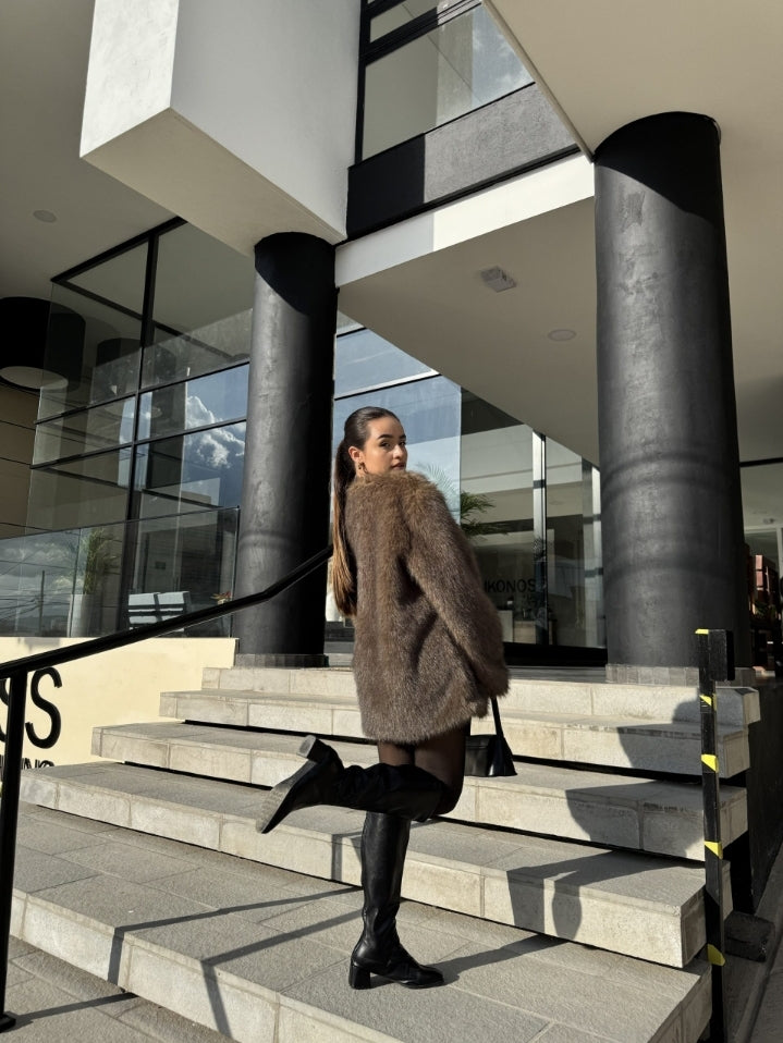 Abrigo ezwear / esponjoso súper cálido