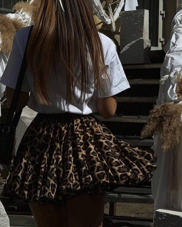 Falda animal print