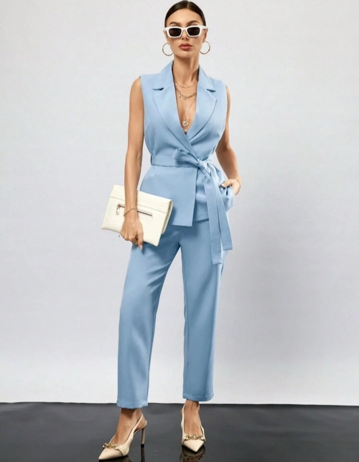 Conjunto chaleco y pantalón blue