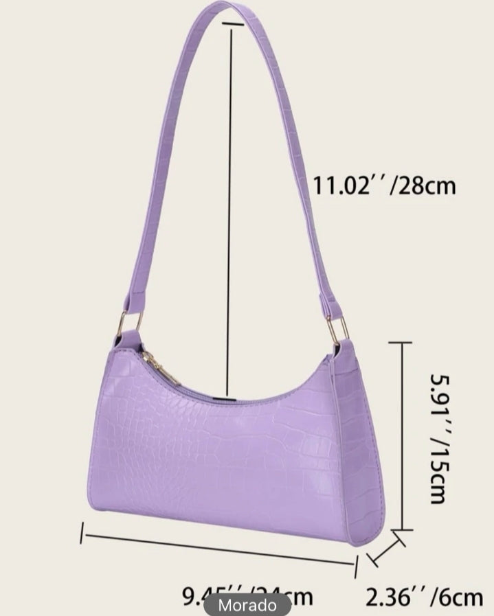 Bolso hombro lila