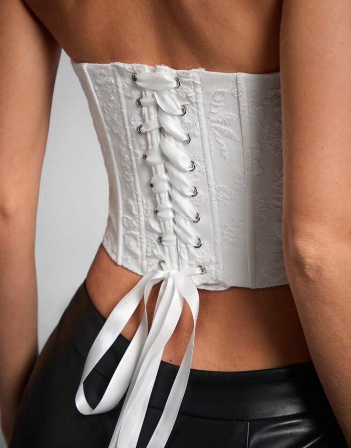 Corset floral lace