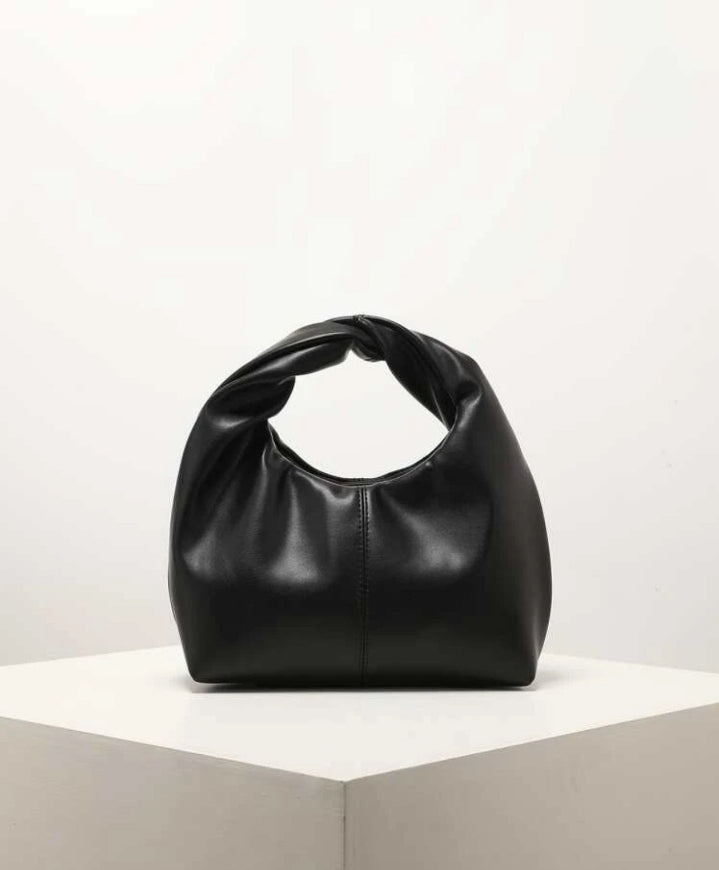 Bolso de mano minimalista negro
