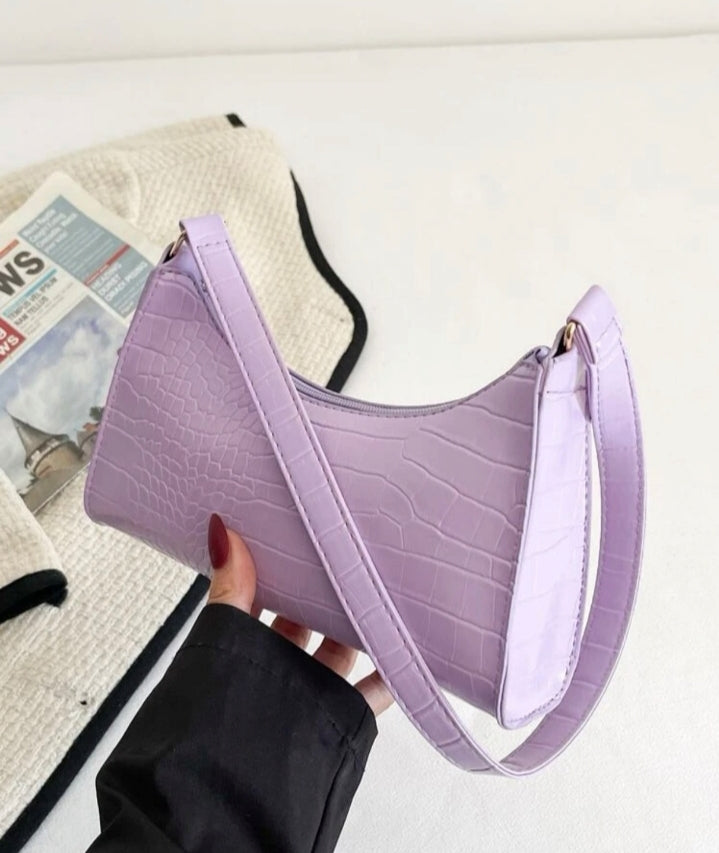 Bolso hombro lila