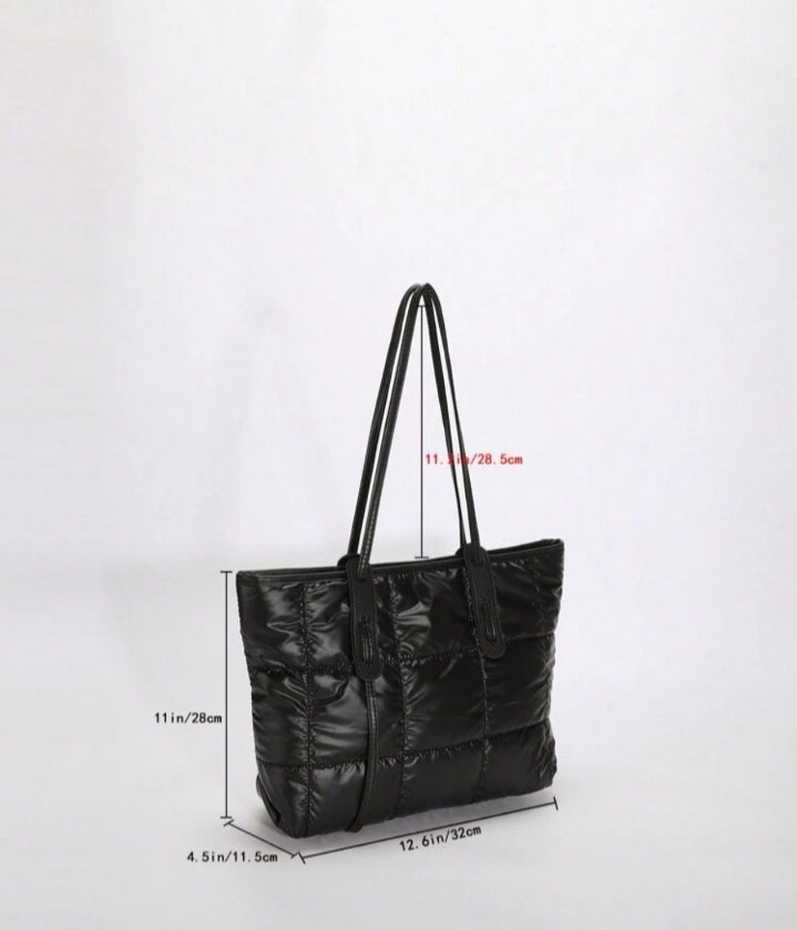 Tote bag puffer acolchado