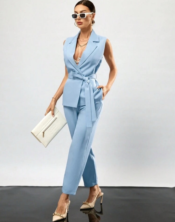 Conjunto chaleco y pantalón blue