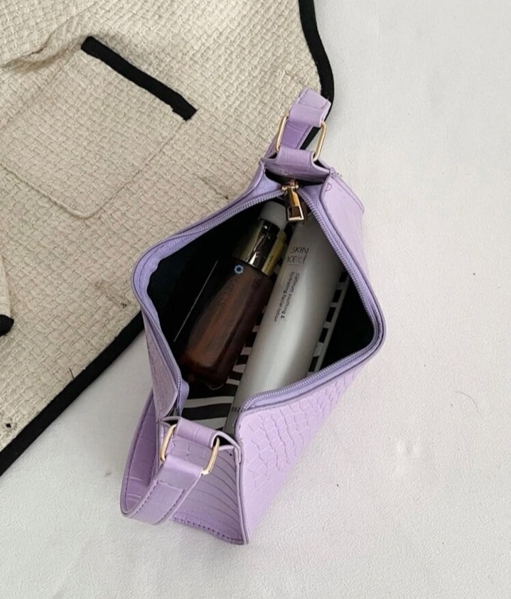 Bolso hombro lila