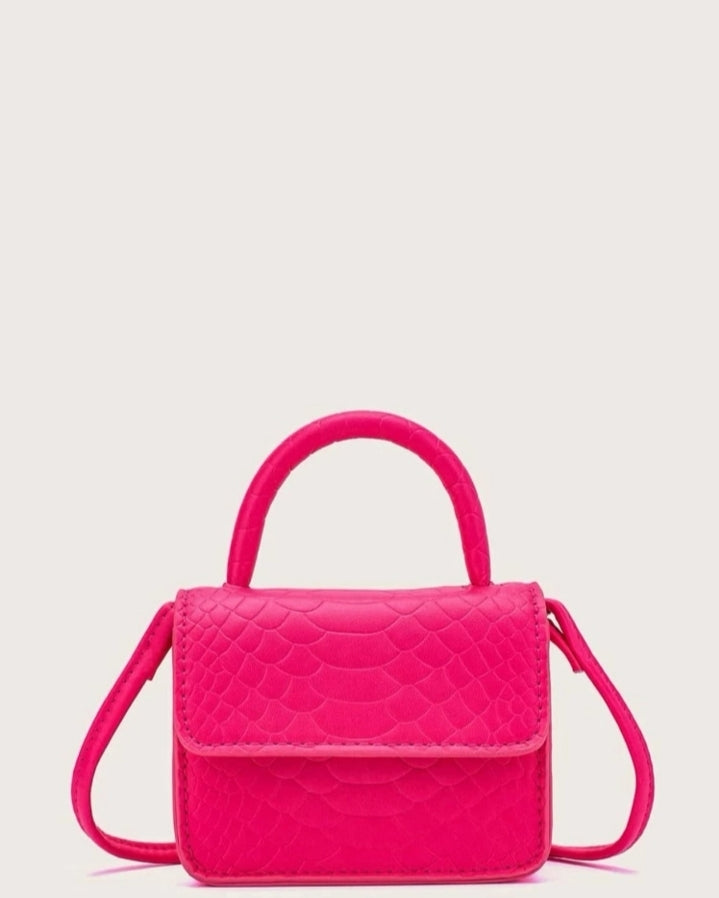Bolso cartera rosado mini