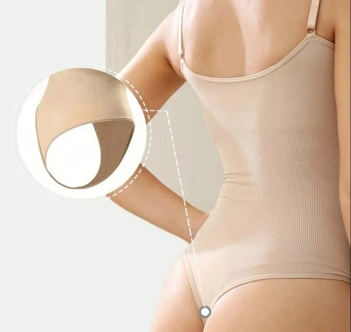 Body coral / control abdomen beige