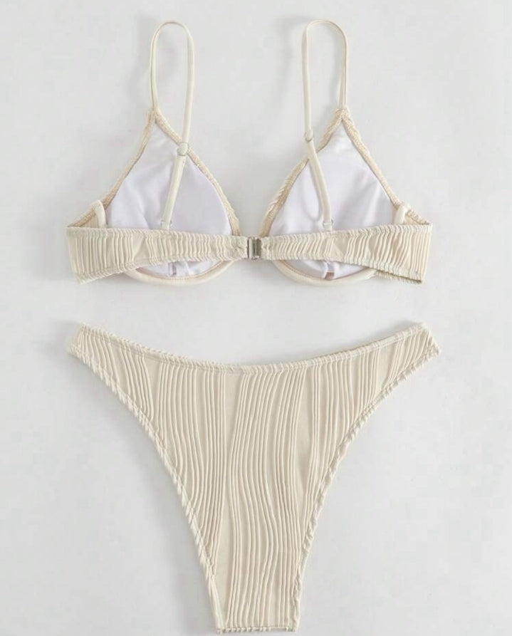 Bikini con aro unicolor