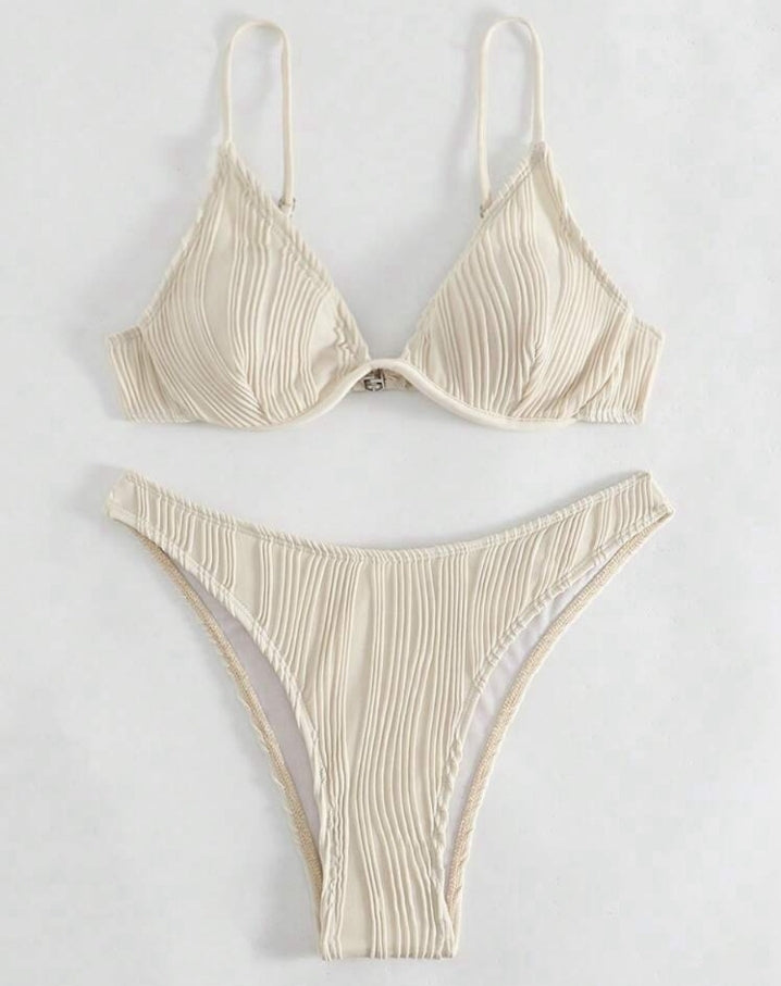 Bikini con aro unicolor