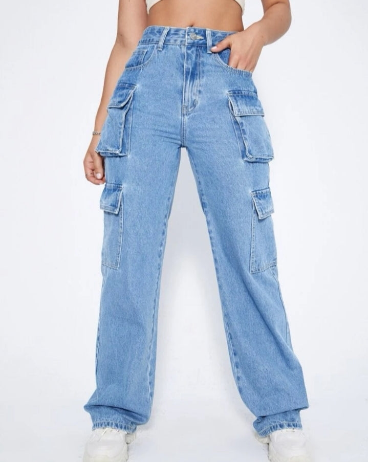 Jean cargo multipocket