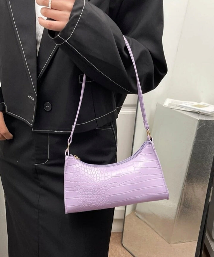 Bolso hombro lila