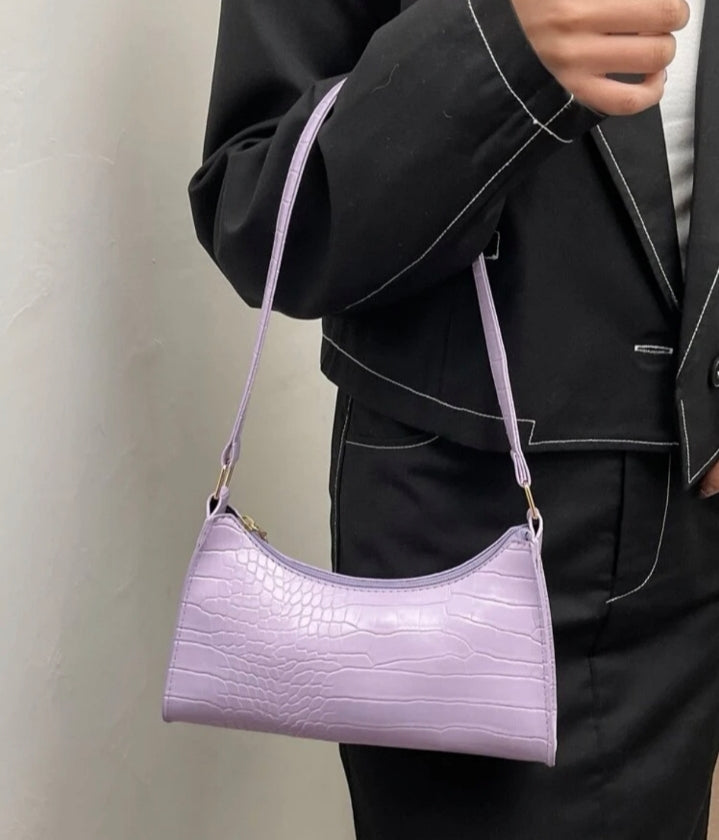 Bolso hombro lila