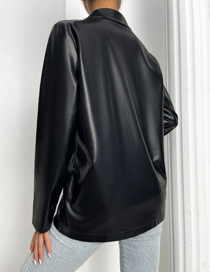 Blazer en cuerina