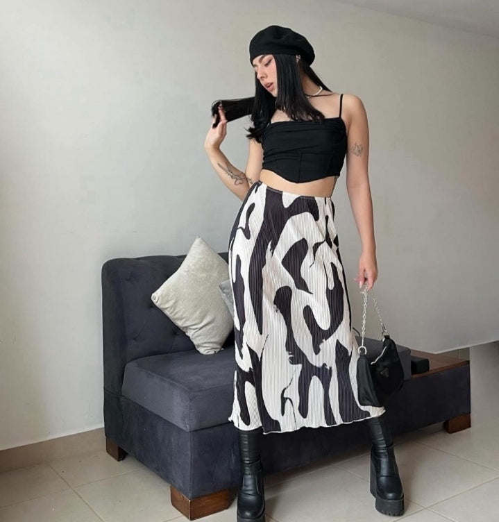 Falda estampada