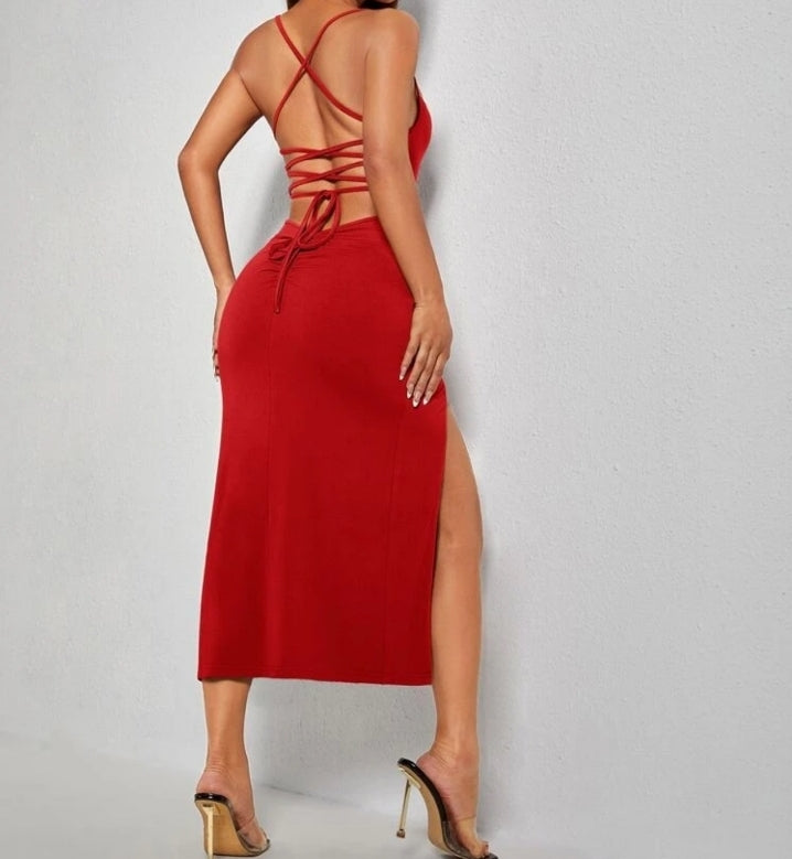 Vestido corset rojo