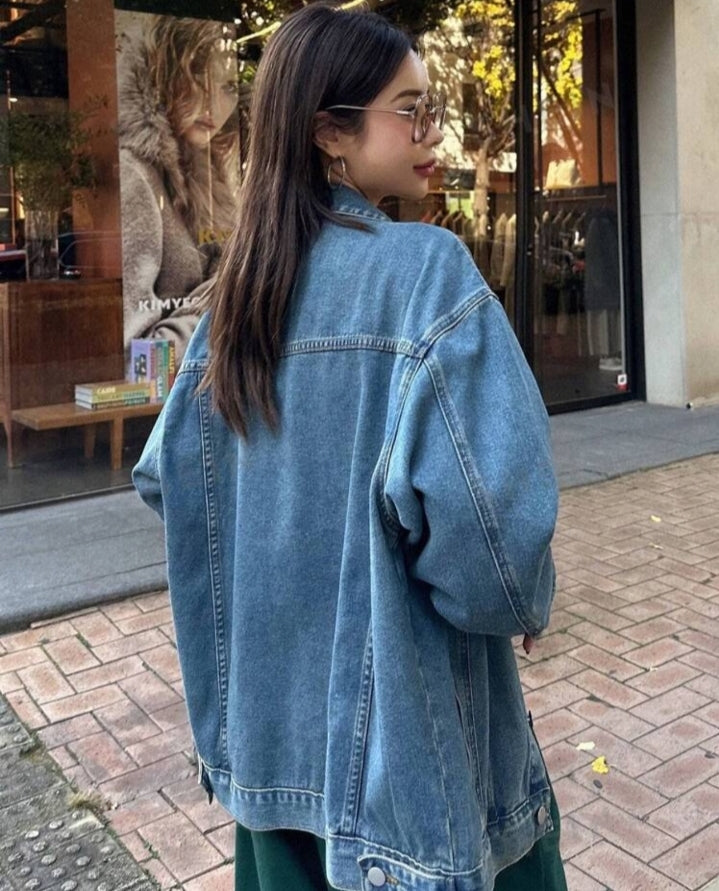 Chaqueta en denim oversize