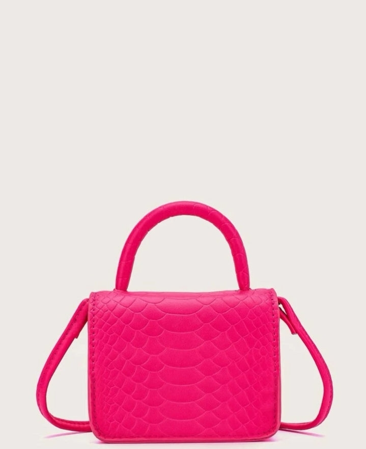 Bolso cartera rosado mini