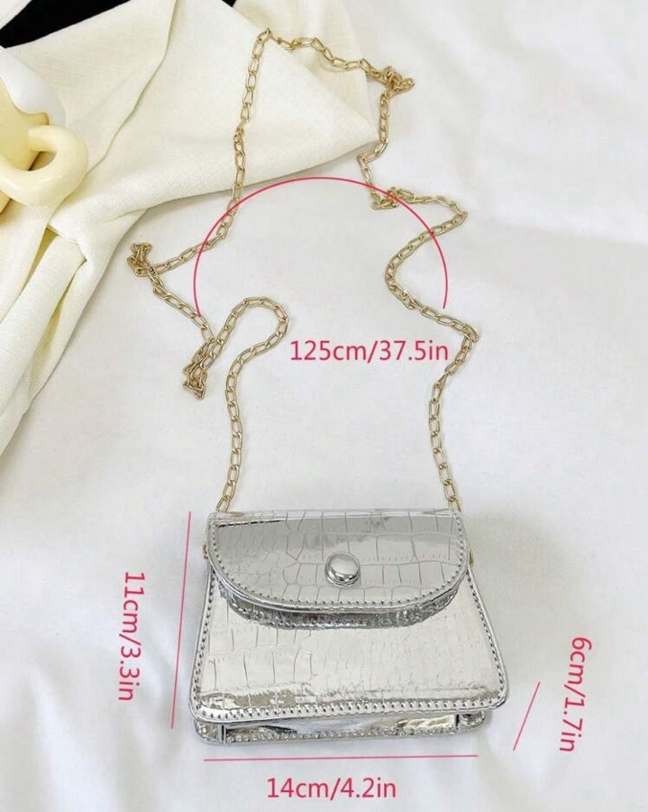 Mini bolso silver
