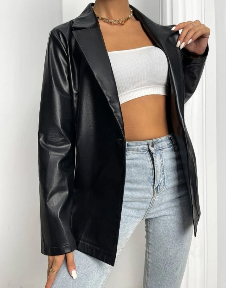 Blazer en cuerina