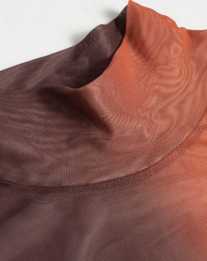 Blusa en mesh tie dye