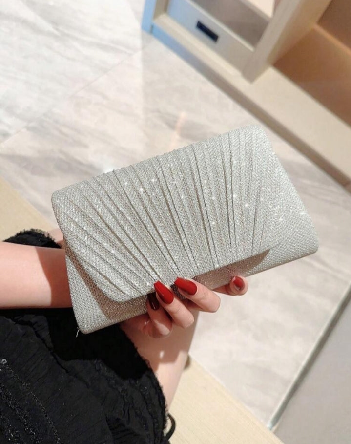 Bolso mini plateado
