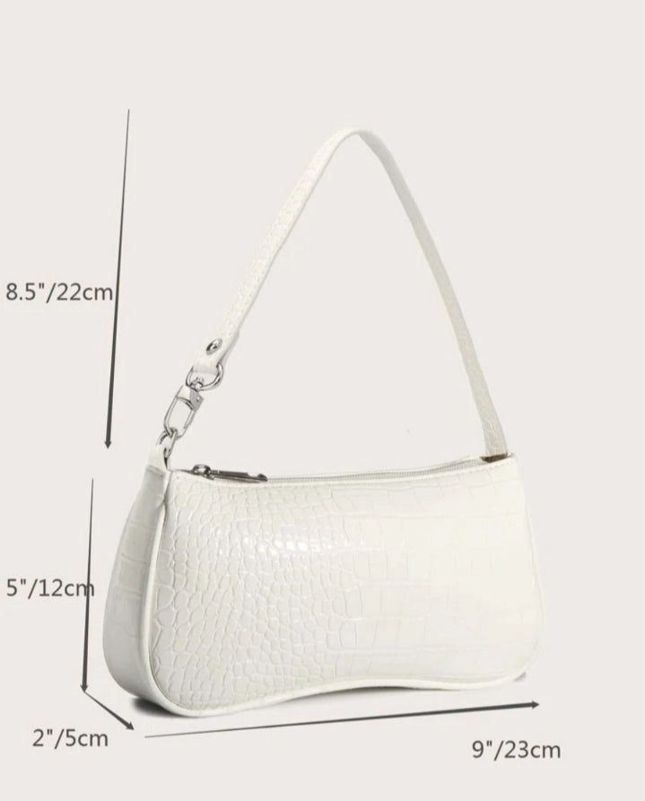 Bolso baguette blanco