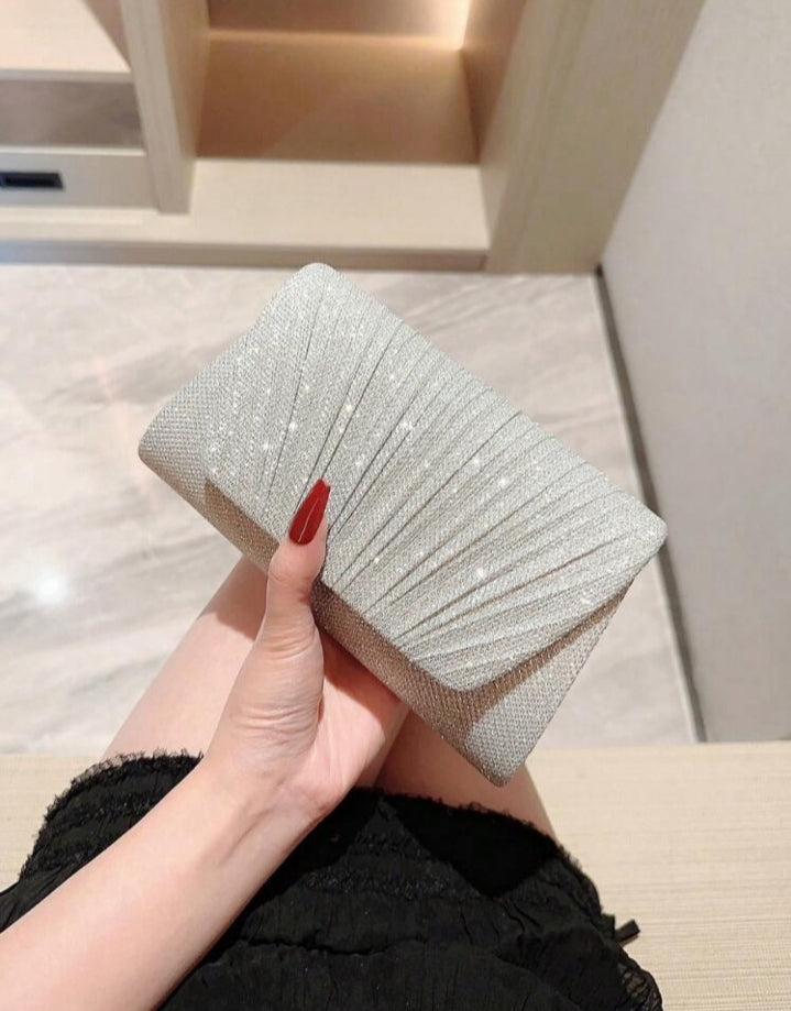 Bolso mini plateado