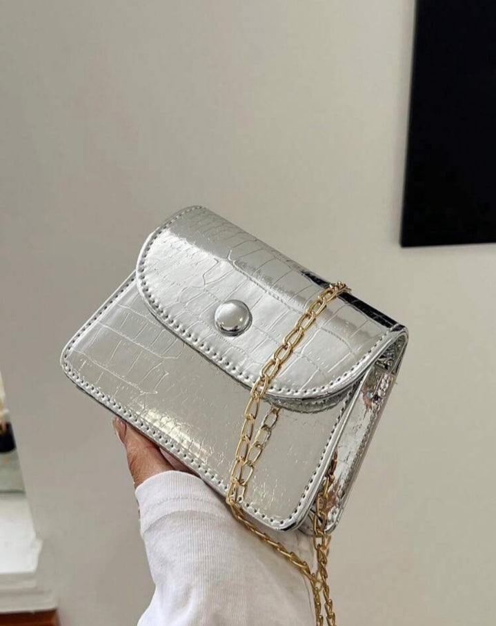 Mini bolso silver