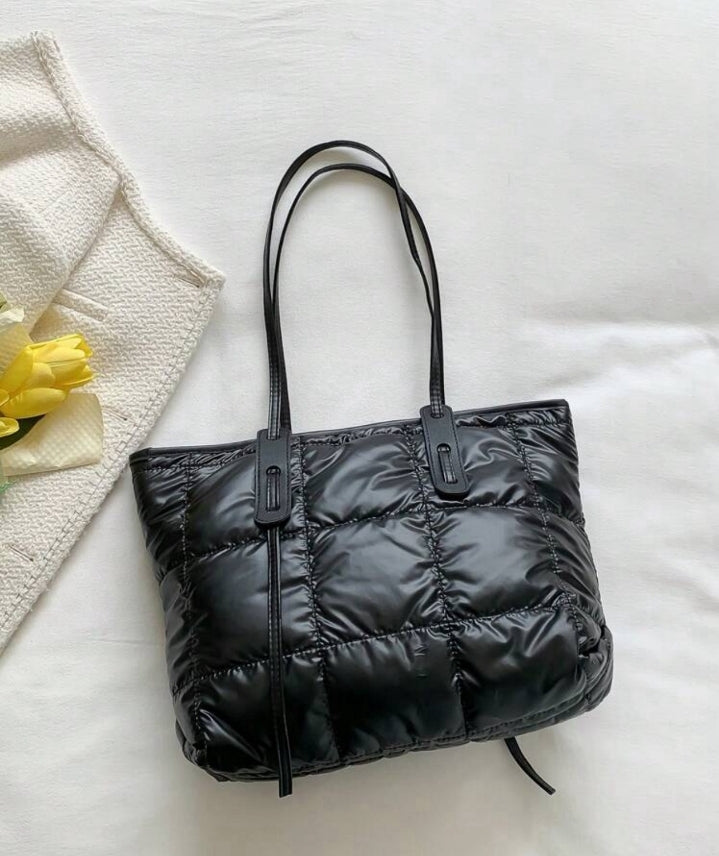 Tote bag puffer acolchado