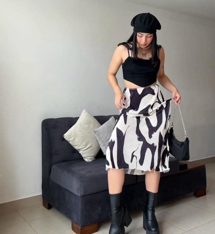 Falda estampada