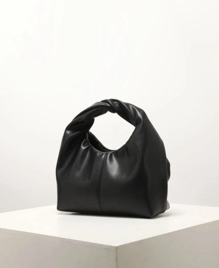 Bolso de mano minimalista negro