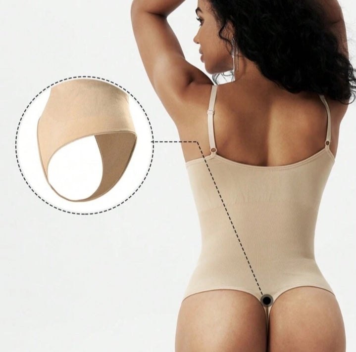 Body coral / control abdomen beige