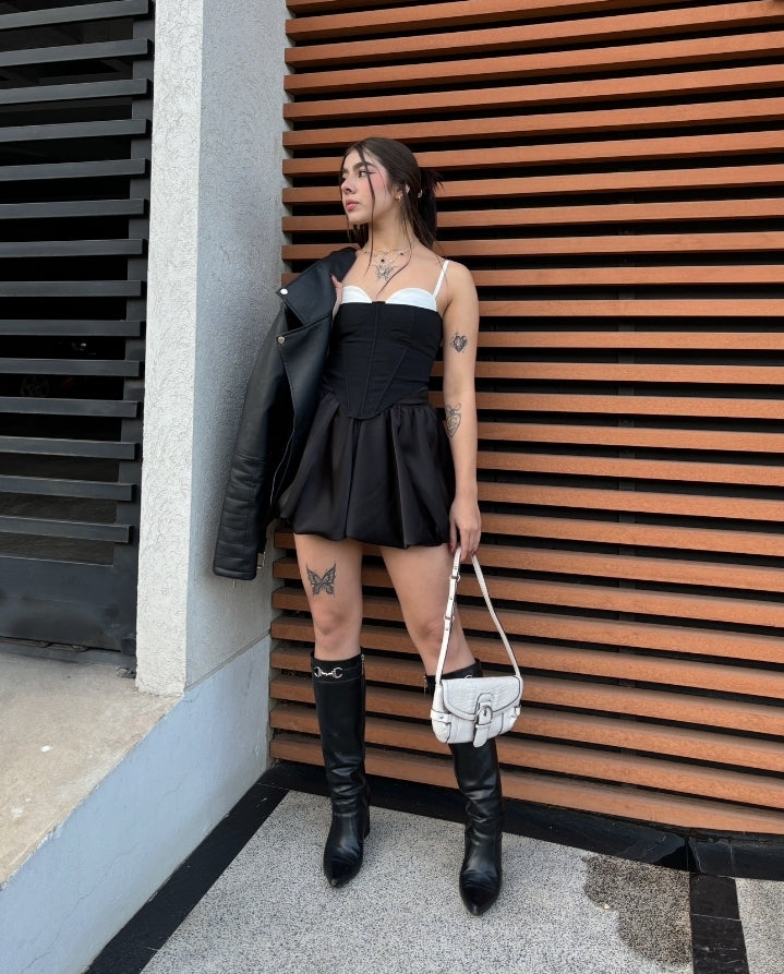 Corset bicolor