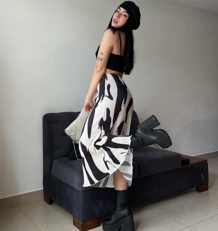 Falda estampada