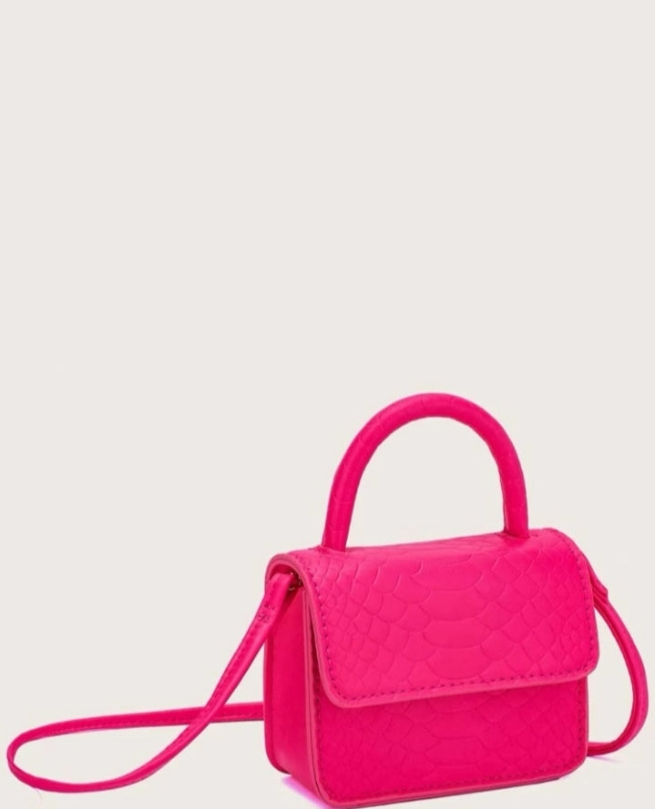 Bolso cartera rosado mini