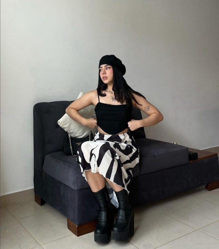Falda estampada