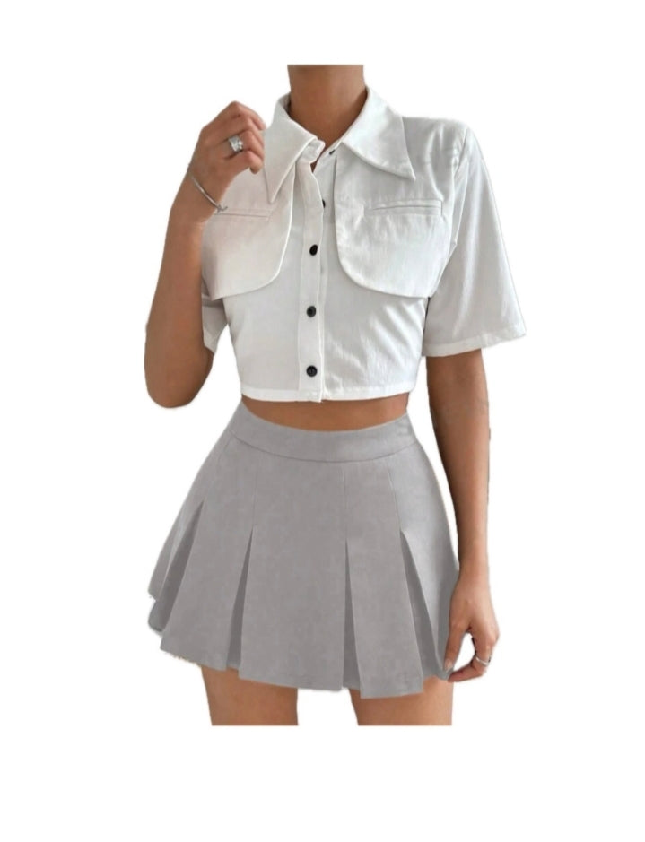 Falda plisada / Short debajo