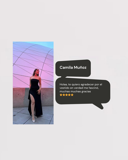 Vestido Daly straple