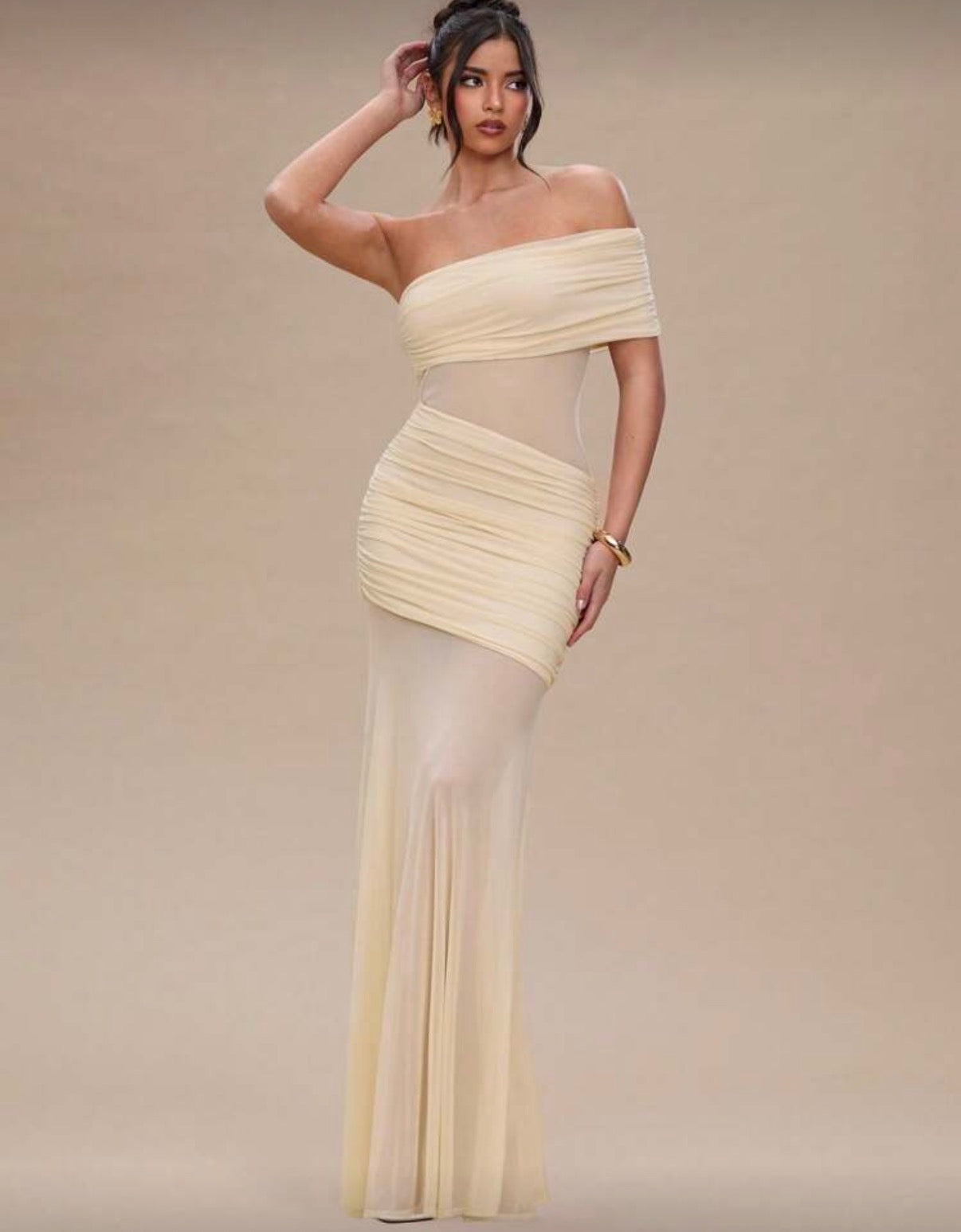 Vestido sol de beige