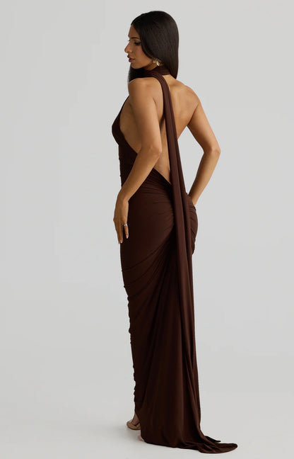 Vestido Ámbar café