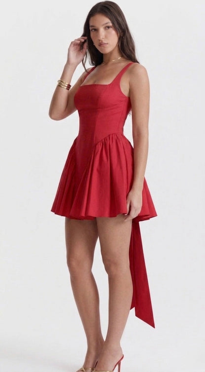 Vestido coquette rojo