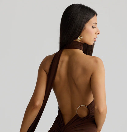 Vestido Ámbar café