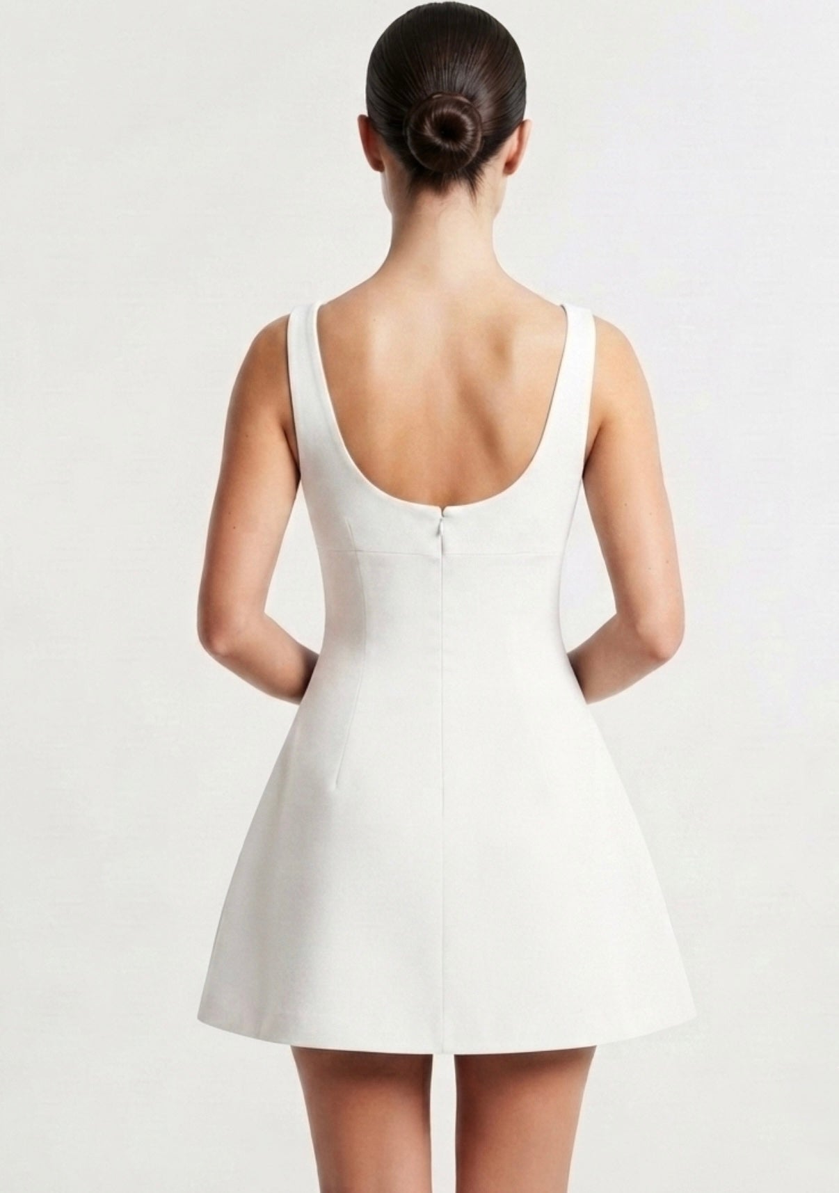 Vestido Fleur corte A blanco