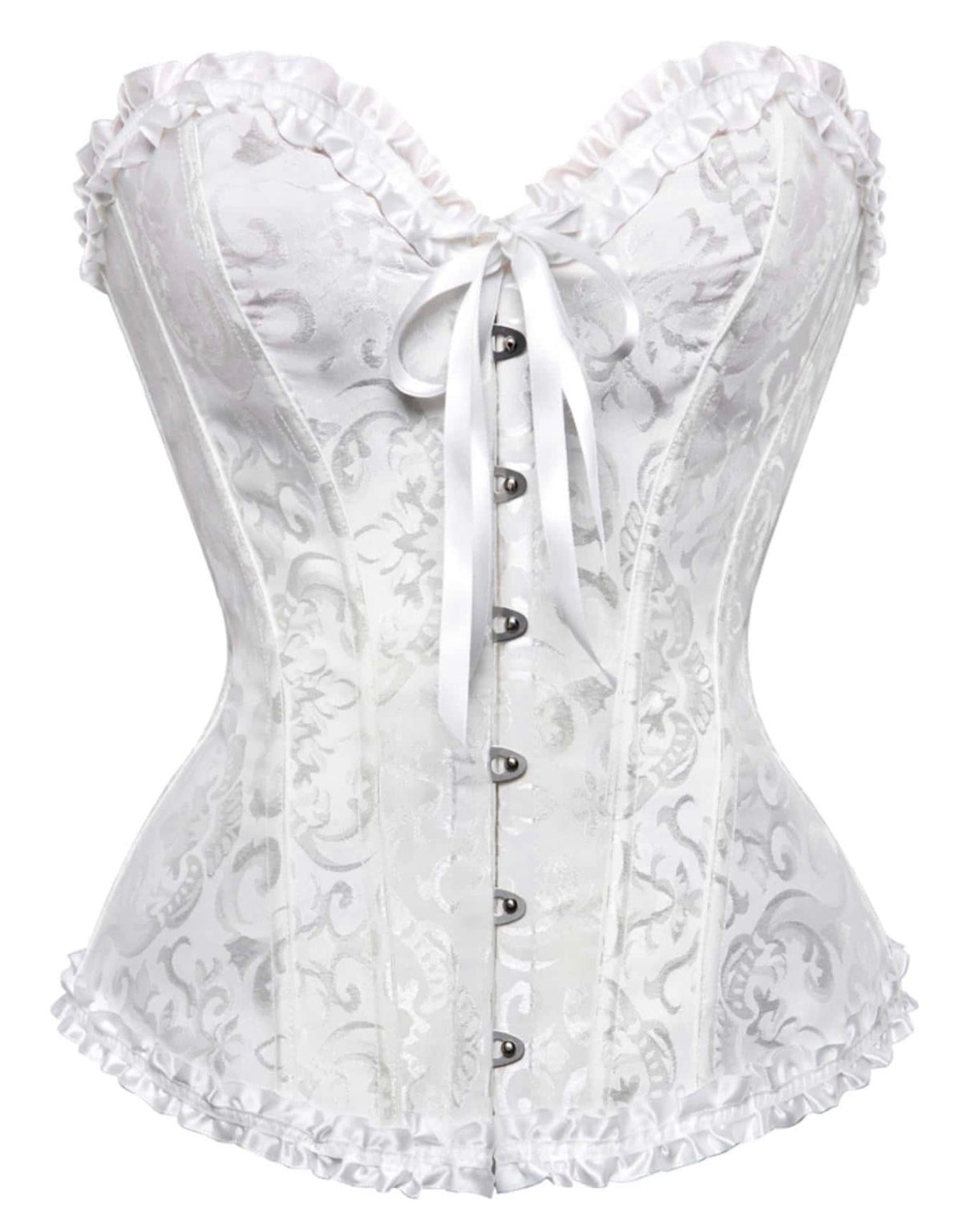 Corset blanco para el disfraz de novia, ángel, ratatouille