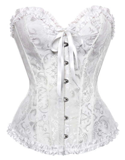 Corset blanco para el disfraz de novia, ángel, ratatouille